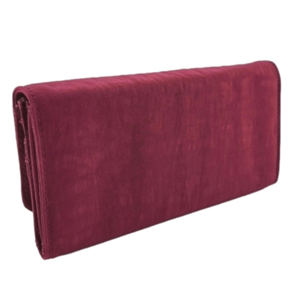 Kipling Teddi Bifold Snap Wine Coloured Wallet - Picture 3 of 12